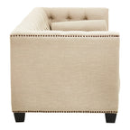 3 Seater Stone Fabric Sofa | Surina