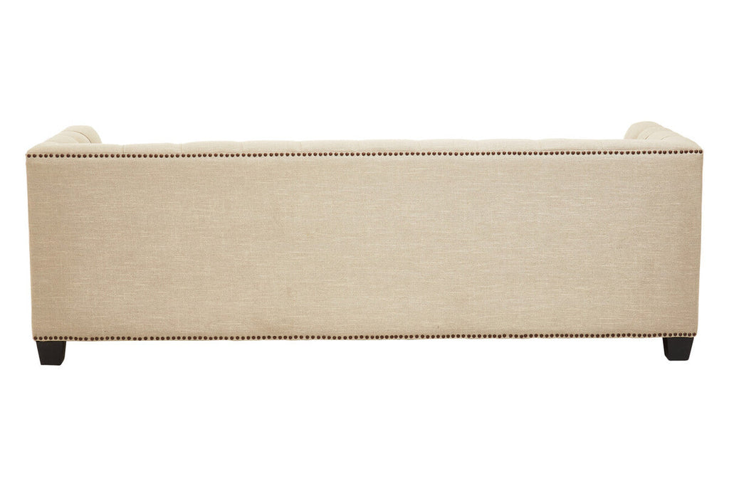 3 Seater Stone Fabric Sofa | Surina