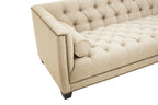 3 Seater Stone Fabric Sofa | Surina