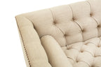 3 Seater Stone Fabric Sofa | Surina
