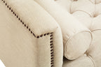 3 Seater Stone Fabric Sofa | Surina
