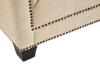 3 Seater Stone Fabric Sofa | Surina