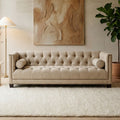 3 Seater Stone Fabric Sofa | Surina