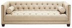 3 Seater Stone Fabric Sofa | Surina