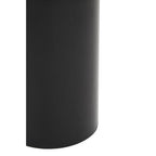 Gold and Black Art Deco Pillar Metal Side Table with Base | Elva