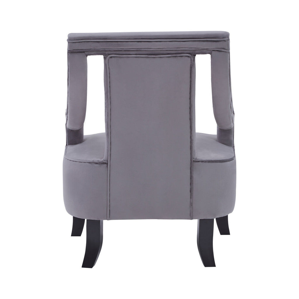 Grey Velvet Chair | Faye