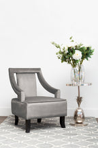 Grey Velvet Chair | Faye