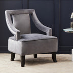 Grey Velvet Chair | Faye