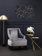 Grey Velvet Chair | Faye