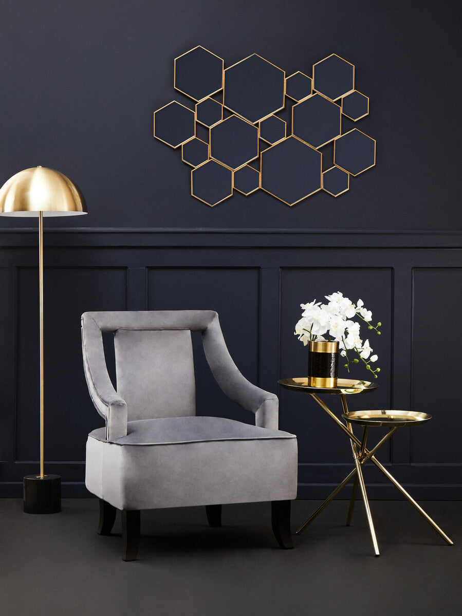 Grey Velvet Chair | Faye