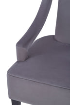 Grey Velvet Chair | Faye