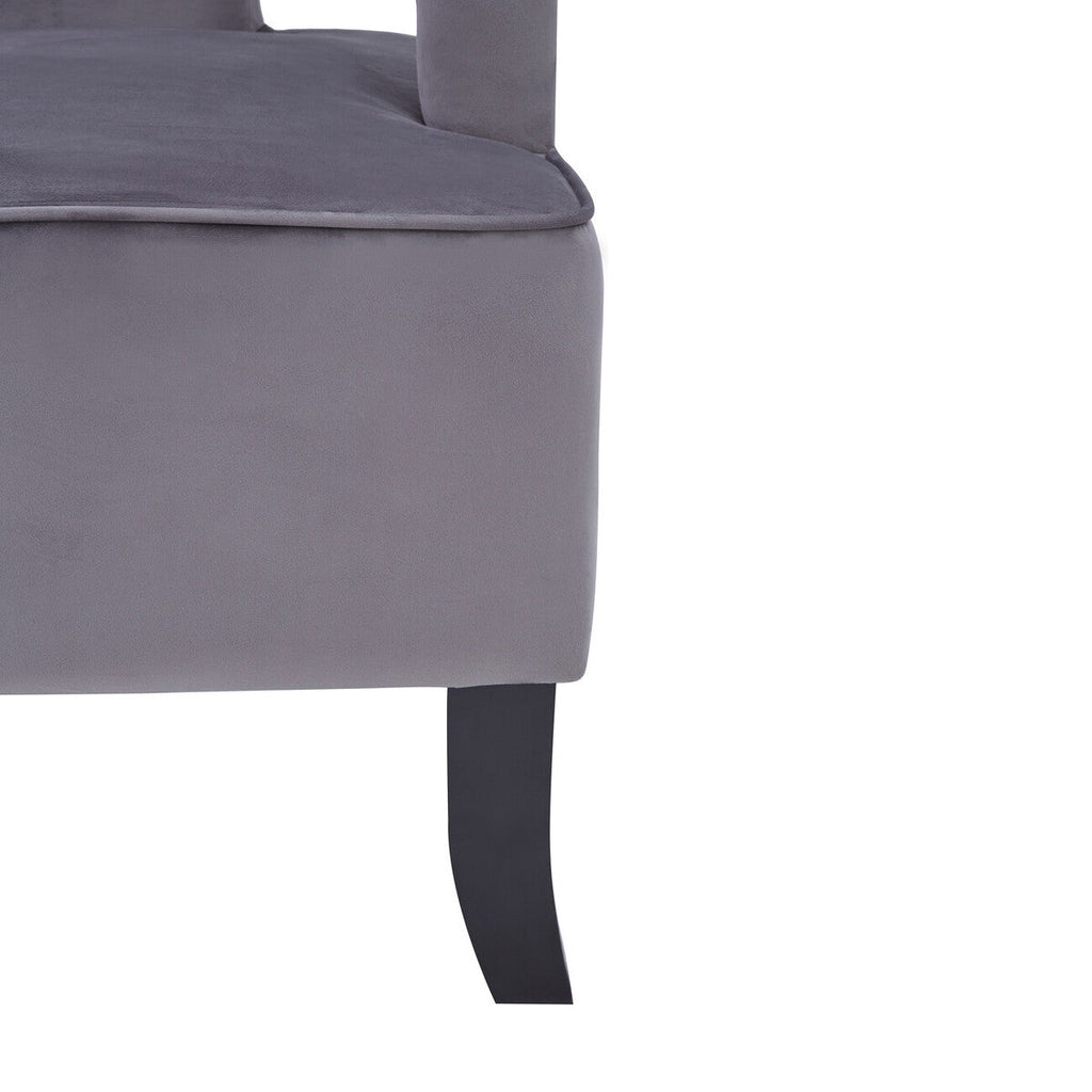 Grey Velvet Chair | Faye