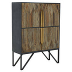 Textured Wooden Cabinet | Zarina