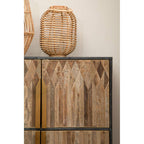 Textured Wooden Cabinet | Zarina