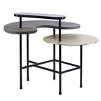 Layered Tops Grey and Black Coffee Table | Serrano