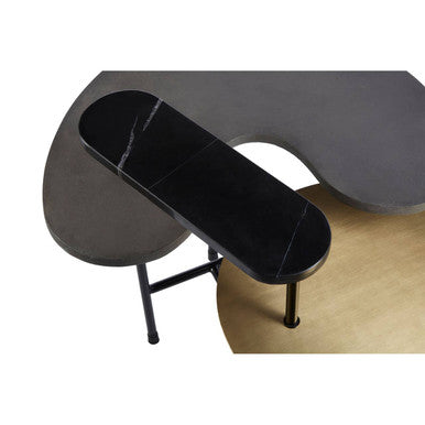 Layered Tops Grey and Black Coffee Table | Serrano