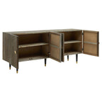 Recycled Elm Wood 4 Door Sideboard | Malay