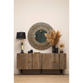 Recycled Elm Wood 4 Door Sideboard | Malay