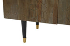 Recycled Elm Wood 4 Door Sideboard | Malay