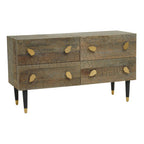 Four Drawer Recycled Elm Wood Chest | Malay