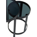 Corra Set Of Three Black Nesting Tables