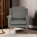 Salma Grey Velvet Armchair.