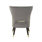 Grey Velvet Armchair | Sloan