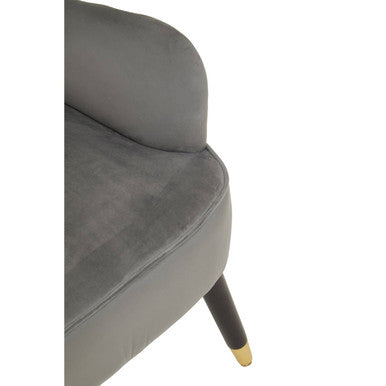 Grey Velvet Armchair | Sloan