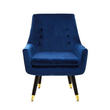 Midnight Velvet Armchair | Sara
