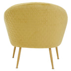 Gold Velvet Occasional Chair | Tania
