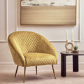 Gold Velvet Occasional Chair | Tania
