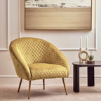 Gold Velvet Occasional Chair | Tania