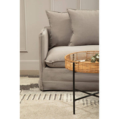 3 Seater Grey Sofa | Antibes