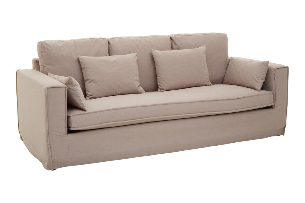 3 Seater Grey Fabric Sofa | Menton