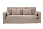 3 Seater Grey Fabric Sofa | Menton