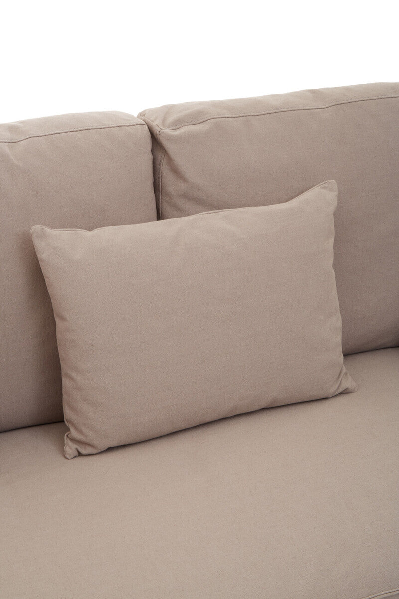 3 Seater Grey Fabric Sofa | Menton