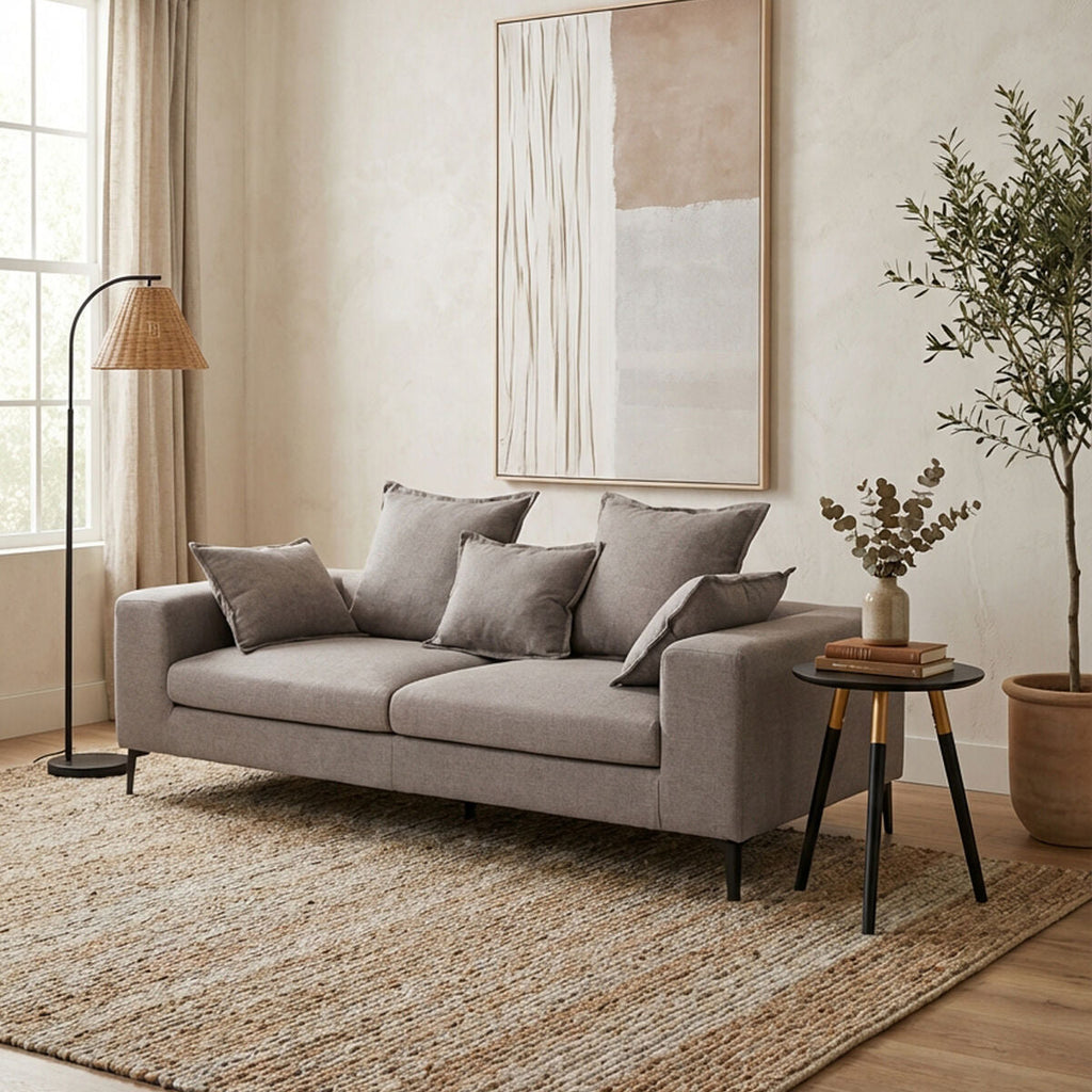 3 Seater Grey Sofa | Avignon