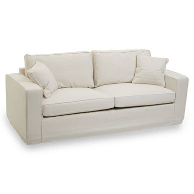 3 Seater Cream Fabric Sofa, Valensole