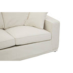 2 Seater Cream Fabric Sofa | Valensole