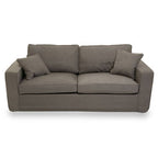 3 Seater Grey Fabric Sofa | Valensole