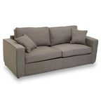 3 Seater Grey Fabric Sofa | Valensole