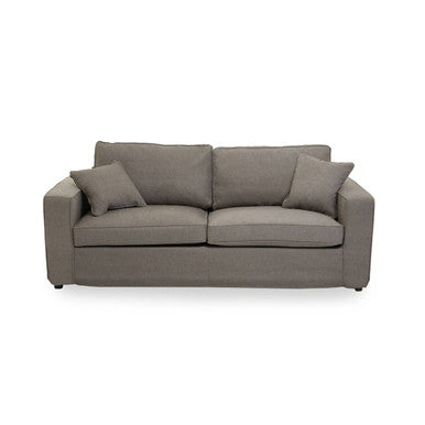 3 Seater Grey Fabric Sofa | Valensole