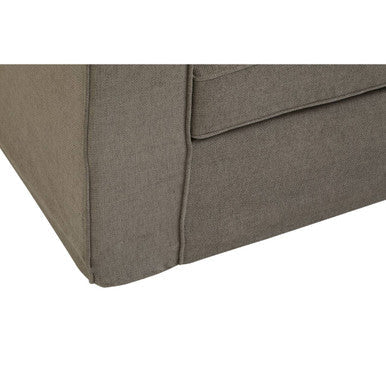 3 Seater Grey Fabric Sofa | Valensole