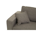 3 Seater Grey Fabric Sofa | Valensole
