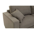 3 Seater Grey Fabric Sofa | Valensole