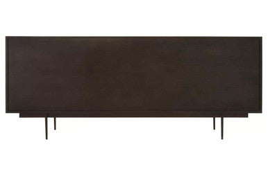 Black Finish Sideboard with 4 Doors and 3 Drawers | Jakara