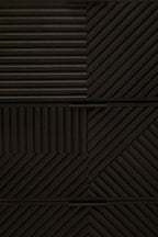 Black Finish Sideboard with 4 Doors and 3 Drawers | Jakara