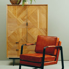 Natural Finish Cabinet with Drawers | Jakara