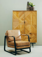 Natural Finish Cabinet with Drawers | Jakara