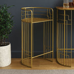 Gold Finish Bar Chair | Rabia